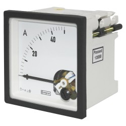 DIN 72mm Moving Coil Shortscale DC Ammeter 60mV Shunt Operated