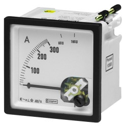 DIN 72mm Moving Iron Shortscale AC Ammeter 5 Amp with Motor Overload
